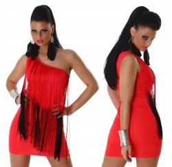 Sukienka z długimi frędzlami [N25N]